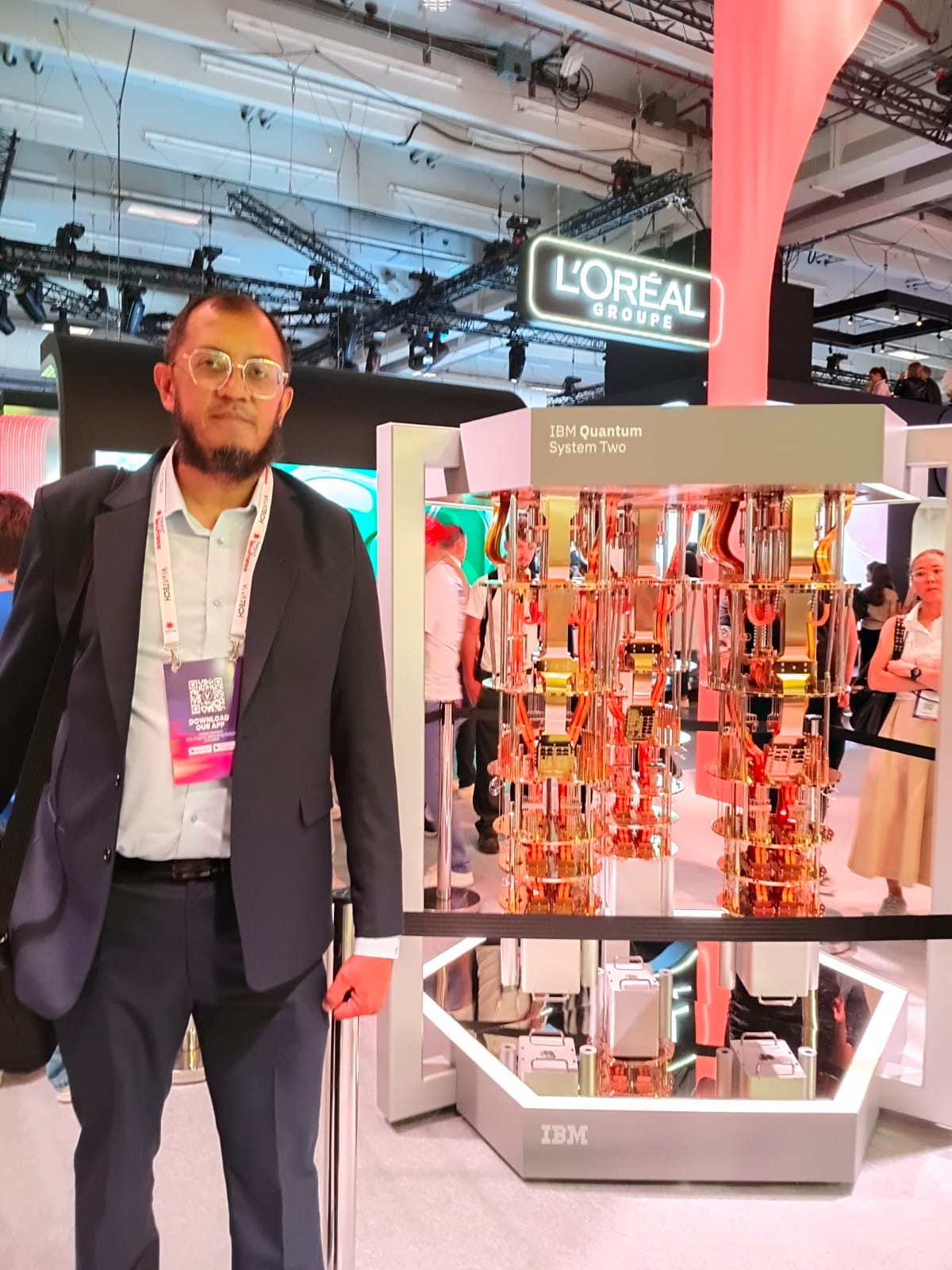 Mourtaza Fazlehoussen representing FORTEIA at VivaTech 2026 in Paris